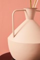 Duży wazon Pink Amphora z metalu