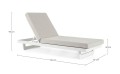 Leżak ogrodowy Infinity biały