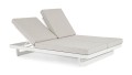 Podwójny leżak ogrodowy Infinity biały