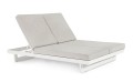 Podwójny leżak ogrodowy Infinity biały