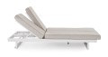 Podwójny leżak ogrodowy Infinity biały
