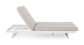 Podwójny leżak ogrodowy Infinity biały