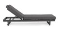 Leżak ogrodowy Infinity czarny