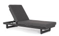 Leżak ogrodowy Infinity czarny
