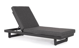 Leżak ogrodowy Infinity czarny