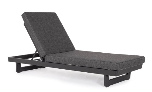 Leżak ogrodowy Infinity czarny