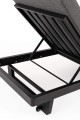 Leżak ogrodowy Infinity czarny
