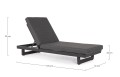 Leżak ogrodowy Infinity czarny
