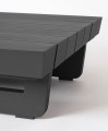 Ogrodowy stolik kawowy Infinity kwadratowy czarny
