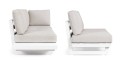 Sofa narożna ogrodowa Infinity biała