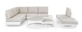 Sofa narożna ogrodowa Infinity biała