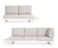 Sofa narożna ogrodowa Infinity biała