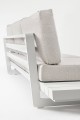 Sofa narożna ogrodowa Infinity biała