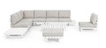 Sofa narożna ogrodowa Infinity biała