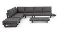 Sofa narożna ogrodowa Infinity czarna