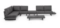 Sofa narożna ogrodowa Infinity czarna