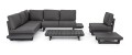 Sofa narożna ogrodowa Infinity czarna