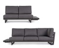 Sofa narożna ogrodowa Infinity czarna