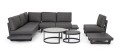 Sofa narożna ogrodowa Infinity czarna