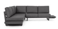 Sofa narożna ogrodowa Infinity czarna