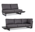 Sofa narożna ogrodowa Infinity czarna