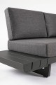 Sofa narożna ogrodowa Infinity czarna