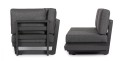 Sofa narożna ogrodowa Infinity czarna