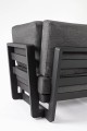 Sofa narożna ogrodowa Infinity czarna
