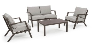 Ogrodowy zestaw wypoczynkowy Harley coffee