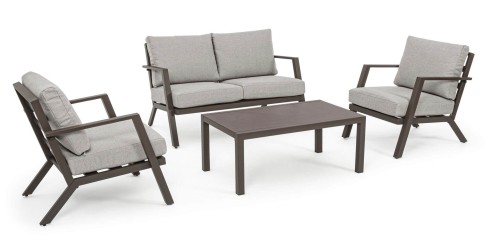 Ogrodowy zestaw wypoczynkowy Harley coffee