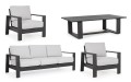 Ogrodowy zestaw wypoczynkowy Baltic antracytowy