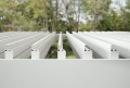 Biała pergola ogrodowa Ocean 3x3