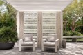 Biała pergola ogrodowa Ocean 3x3