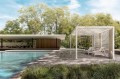 Biała pergola ogrodowa Ocean 3x3