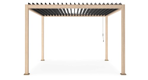 Pergola ogrodowa Ocean Premium drewniany efekt 3,6x3,6