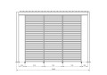 Pergola ogrodowa Ocean Premium drewniany efekt 3,6x3,6