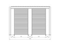 Pergola ogrodowa Ocean Premium drewniany efekt 3,6x3,6