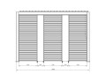 Pergola ogrodowa Ocean Premium drewniany efekt 3,6x3,6