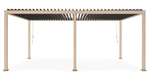 Pergola ogrodowa Ocean Premium drewniany efekt 3,6x6