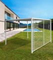 Biała pergola ogrodowa Noah 3x3,6