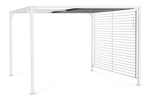 Biała pergola ogrodowa Noah 3x3,6