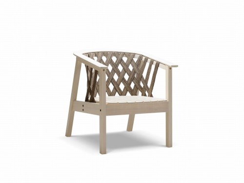 Fotel ogrodowy Catalina jasny drewniany