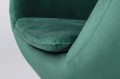Fotel EGG SZEROKI VELVET zielony