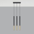 Lampa wisząca MOZAICA 3L czarny/złoto