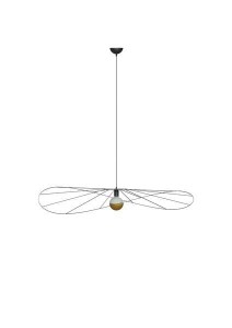 Lampa wisząca ESKOLA 70 czarna