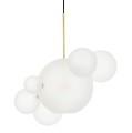 Lampa wisząca Capri 6 mleczne kule 
