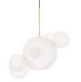 Lampa wisząca Capri 6 mleczne kule 