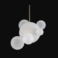 Lampa wisząca Capri 6 mleczne kule 
