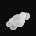Lampa wisząca Capri 6 mleczne kule 