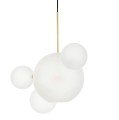 Lampa wisząca Capri 4 mleczne kule